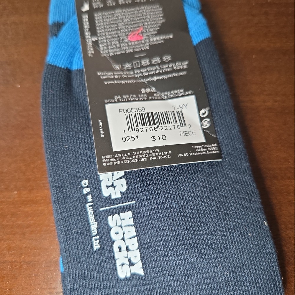 Kids STAR WARS Happy Socks Grogu Mandalorian Sock 7-9 Years NWT - Picture 5 of 6
